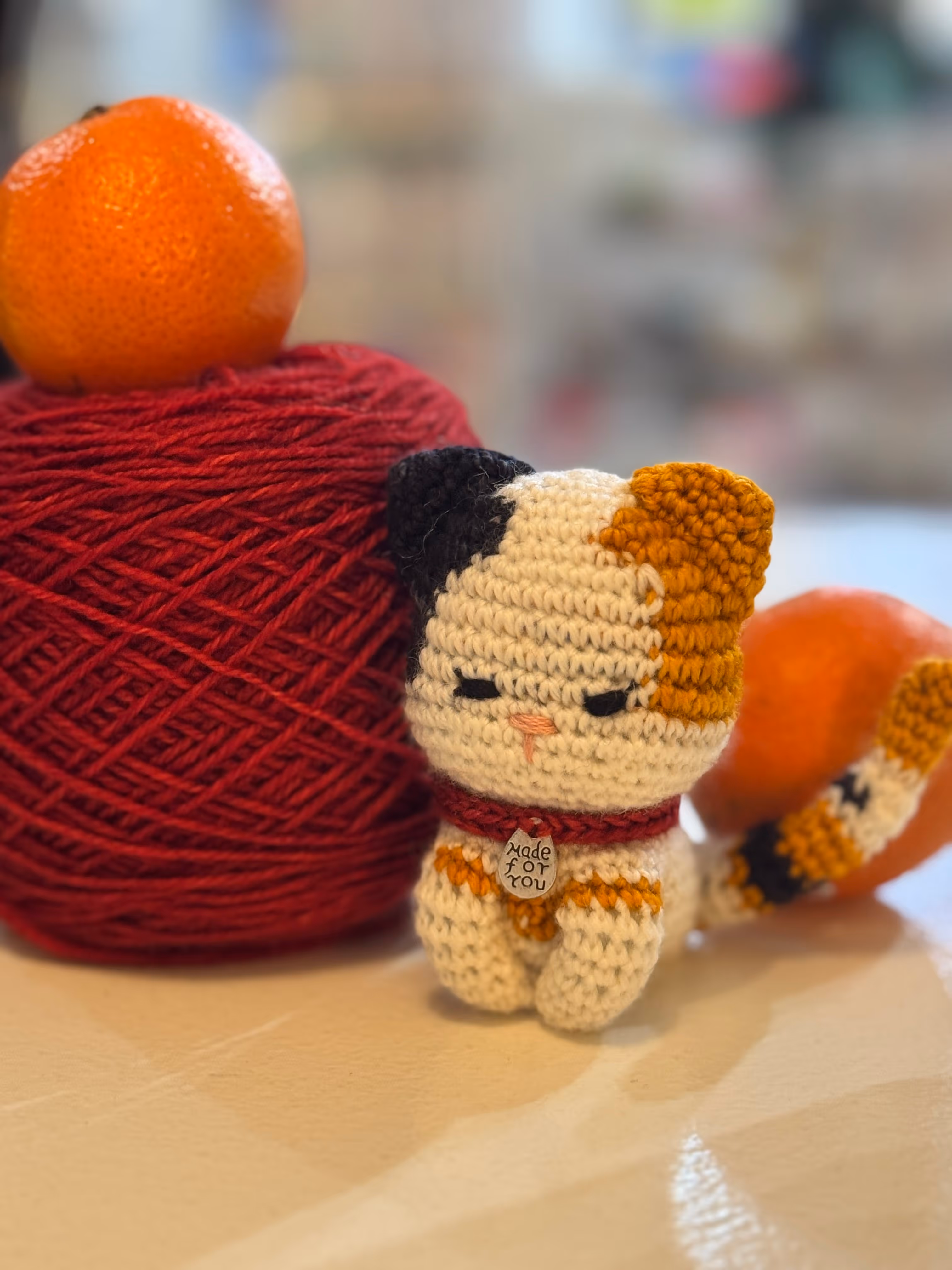 Amigurumi of a little kitten